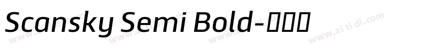 Scansky Semi Bold字体转换